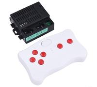 Allthingstore Pour récepteur de voiture jouet pour enfants avec télécommande, prend en charge 6 V 12 V 24 V, lignes directrices de correspondance de fréquence fournies (RX18 B 12 V ensemble complet)