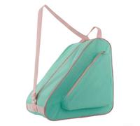 Allthingstore Sac de patinage portable pour patins à roues alignées et patins à glace avec coutures renforcées en tissu résistant à l'eau et système de transport de charge équilibré (vert rose)