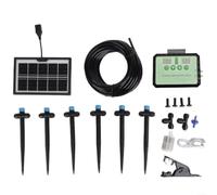 Allthingstore Système d'arrosage automatique intelligent à énergie solaire, avec minuteur, tuyau de 10 m, kit d'irrigation de jardin, pour plantes d'intérieur et d'extérieur