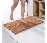 Allthingstore Tapis de bain chenille doux avec design antidérapant et haute capacité d'absorption, complément parfait à n'importe quelle salle de bain ou espace de vie