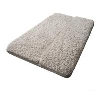 Allthingstore Tapis de bain fabriqué à partir de polyester doux, offrant une fonctionnalité à séchage rapide et des caractéristiques de sécurité antidérapantes pour la tranquillité d'esprit (beige)