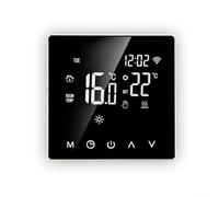 Allthingstore Thermostat de chauffage numérique LCD avec écran tactile et rétroéclairage - Régulateur de température programmable hebdomadaire pour chauffage au sol et four mural (D)