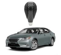 Allthingstore Transformez votre conduite avec le pommeau de levier de vitesse en fibre de carbone pour Lexus I 50 2006 2012, enveloppé de cuir