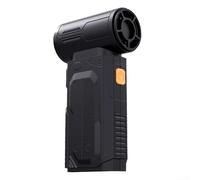 Allthingstore Ventilateur à turbine portable avec moteur sans balais 5 réglages de vitesse rechargeable par USB pour barbecue en plein air Appareil de séchage pour animaux domestiques (Noir)