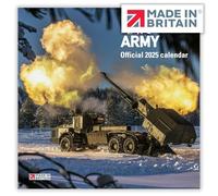 ALLTRADE Calendrier 2025 de l'armée britannique 2025, calendrier des jours fériés du Royaume-Uni, grand format mural de qualité supérieure, respectueux de l'environnement, fabriqué en Grande-Bretagne