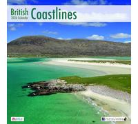 ALLTRADE Calendrier 2026 British Coastlines grand format mural 2026 de qualité supérieure fabriqué en Grande-Bretagne sur photos FSC par Archie Miles & Laurie Campbell