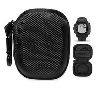 Alltravel Étui de rangement pour montre Garmin Instinct, Instinct 2 robuste avec GPS, poche en maille pour câble de charge (noir)