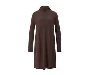 Allude - Robe Midi Élégante avec Col Montant - Femme - Robes - Brun - Taille: 38 FR