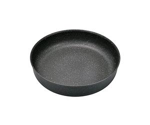 Alluflon Etna Poêle en aluminium, Antiadhésif Façon Pierre, 28 cm, Noir