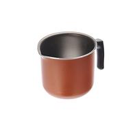 Alluflon Zecchino Casserole à Lait Antiadhérente avec Bec Verseur, Diamètre 10cm, Aluminium, Orange