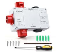 Allumage automatique 3 Ph 400 V et 230 V, avec prise Schuko 230 V et CEE 16 A 400 V, mode Auto/Off/ON, retard réglable, pour aspiration, CNC, scie, fraiseuse et atelier du bois, couplage automatique