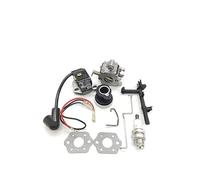 Allumage Bobine pour STIHL pour MS 180 018 170 017 MS180 MS170 pour Tronçonneuse Volant D'inertie Bobine D'allumage Fil Magnéto Bougie Kit Carburateur Stator Magnéto(4)
