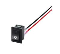 allumage Moteur bouton Interrupteur à bascule marche-arrêt à 2 broches, adapté pour bateau, voiture, moto, 20MM, avec bornes pré-câblées de 16CM Ignition Starter pour Voiture(Tybe B 1PC)