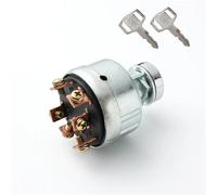 allumage Moteur bouton Interrupteur à clé de démarrage pour tracteur et excavatrice, compatible avec YN50S00002F1 Kobelco SK200-3 SK200-5, 4 positions, 6 bornes, 2 clés