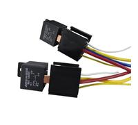 allumage Moteur bouton Motos 1 ensemble phare climatiseur DC12V DC24V relais 80A 4/5 broches étanche relais automobile Bouton De Démarrage(24V 5PIN Relay)