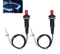 Allumage Piézo,Allumage Piézo-électrique,2 Pièces Allumeur Piézoélectrique,Kit D'allumage Piézo-électrique,D'allumage Piézoélectrique,D'allumage Piezo Spark Kit pour Gril à Gaz,Cheminée,Chauffage