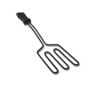 Allume-Barbecue Electrique 1500W, Acier Inoxydable avec Poignée Noire Isolée, Démarreur de Feu BBQ, Grande Surface 41179