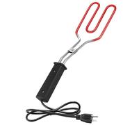 Allume-barbecue électrique 650 W - Allume-barbecue pour charbon de bois, briquettes et feu de camping avec élément chauffant en acier inoxydable 304, câble de 63,5 cm, accessoires de barbecue