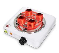 Allume charbon chicha 1000W | Plaque chauffante pour charbon naturel | Protection contre les surchauffes | Réchaud pour camping