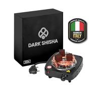 Allume-charbon Électrique Dark Shisha 500W pour Chicha | Compact | Jusqu’à 7 Charbons | Thermostat Réglable 1-5 | Plaque Petite