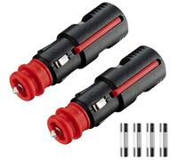Allume-cigare 12 mm Hella + 21 mm US, prise étanche 12V/24V avec fusible 10A/16A pour camping-car, bateau, moto