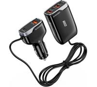 Allume Cigare Multiple Usb,123w 6 Port 12v 24v Type C Pd Qc Chargeur Voiture Charge Rapide Automobile Prise Adaptateur Pour Samsung S25 A56/Xiaomi Redmi Note 14/Iphone 17/Macbook/Dell Xps