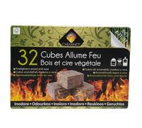 Allume feu cubes bois 100% naturel 32 pcs