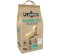 Allume-feu - FLAMINO - Laine de bois - Sac de 1kg