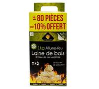 Allume feu laine de bois 100% végétal 1kg