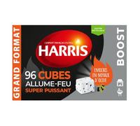 Allume-feu - Super puissant - Sans odeur - Cheminée et barbecue - 96 cubes - Harris