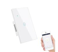 Allumer/éteindre le chauffe-eau Commande vocale Minuterie tactile(703US-White)