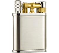 Allumettes permanentes Plus légères Vintage, Briquet en Laiton Vintage, Briquet au kérosène, Rechargeable Liquide, Briquet étanche réutilisable, Cadeau for Hommes(D)