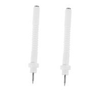 Allumeur D’électrode pour Cuisinière à Gaz, 2 Pièces, Argenté | Céramique et Acier Inoxydable, Ressort et Clip Inclus, Usage Maison Cuisine Commerciale, Fiable