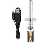 Allumeur de bougie de préchauffage rechargeable RC Nitro 1,2 V 1800 mAh, chargeur USB CC pour moteur à essence Nitro 1/10