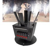 Allumeur de feux d'artifice froids, 4 récepteurs, contrôleur rotatif de feux d'artifice froids avec télécommande sans fil, clignotant de fontaine, adapté aux mariages, scènes et concerts
