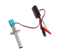 Allumeur Glow Starter Métal 1.25V pour Voiture RC(Blue) | Tension 6-24V flexible, indicateur LED intégré, compatible batteries pour lipo NiMH, démarrage rapide moteur nitro
