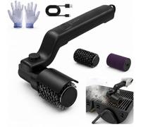 ALLUMK Brosse Grill électrique, tête pivotante 180°, autonomie 90 Min | 2 têtes de brosse interchangeables, 3 vitesses de nettoyage, nettoyeur de grille électrique pour grill et cuisine
