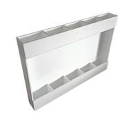AlluraPet Boîte de rangement réutilisable en acrylique pour cuisine - 24 x 16 x 3 cm
