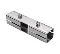 AlluraPet Connecteur de Tube Carré 5 Façons 125mm pour Balustrades Porche Pergola, Support Structurel Robuste pour Tube Carré 25mm x 25mm- 125mm 3 Façons