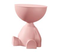 AlluraPet Creative Edge Table d'appoint moderne en forme d'ours avec couvercle de rangement pour salon ou bureau 37,1 x 37,1 x 40,9 cm