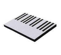 AlluraPet Griffoir pour chat, motif clé de piano, tapis à gratter en papier ondulé pour animal domestique, lit, protection de meubles 44 x 28 x 2 cm