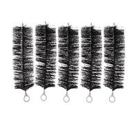 AlluraPet Lot de 10 brosses noires pour filtration de bassin - 40 cm et 30 cm en acier inoxydable pour améliorer la qualité de l'eau