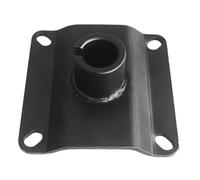 AlluraPet Plaque de base de chaise de barbier pivotante en fer robuste pour tabouret de bar, salon de bureau, réparation de chaise de bureau, 12 x 12 cm, noir