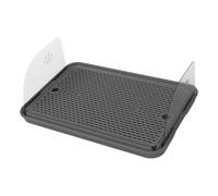 AlluraPet Tapis de litière pour chat double couche lavable antidérapant pour chaton 41,9 x 29,2 x 2,5 cm - Fournitures pour animaux domestiques - Gris foncé