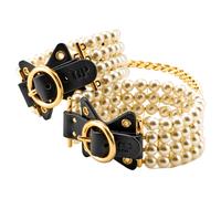 Allure - Bracelet de cheville perlé (noir)