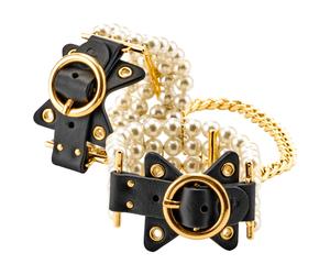 Allure - menottes perlées (noir)