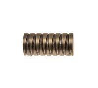Allure _ Metal | Ø20 | 2 Embouts Cylindre Strié | Bronze