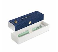Allure Stylo avec Gravure Cadeau Pour Homme Et Femme D'Inspiration De Paris Mode Personnalisé Gravé Bleu Encre Moyenne Pointe Noble Gravure par Laser - vert menthe, 176 × 51 × 30 mm