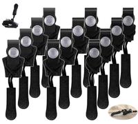 Alluring 12 PCS Curseur Fermeture Eclair, Tirette Fermeture Eclair, Curseur Fermeture Eclair Clipsable, Zipper Fermeture Eclair pour Bagages, Jouets, Tentes, Chaussures et Vêtements