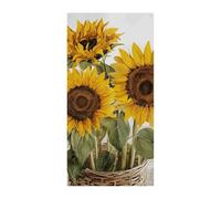 Alluring Sunflowers Summer Door Curtain Banner Wall Hanging Banner Background Blindfold Curtain Welcome Entrée Sign For Party, Festive Celebrations